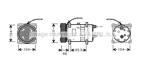 AVA QUALITY COOLING Kompresors, Gaisa kond. sistēma UVK049